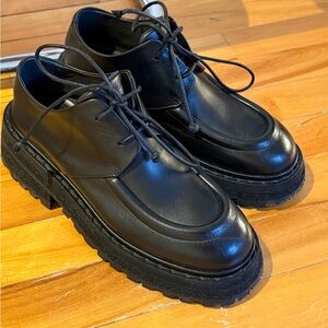 Marsell Black Leather Loafers